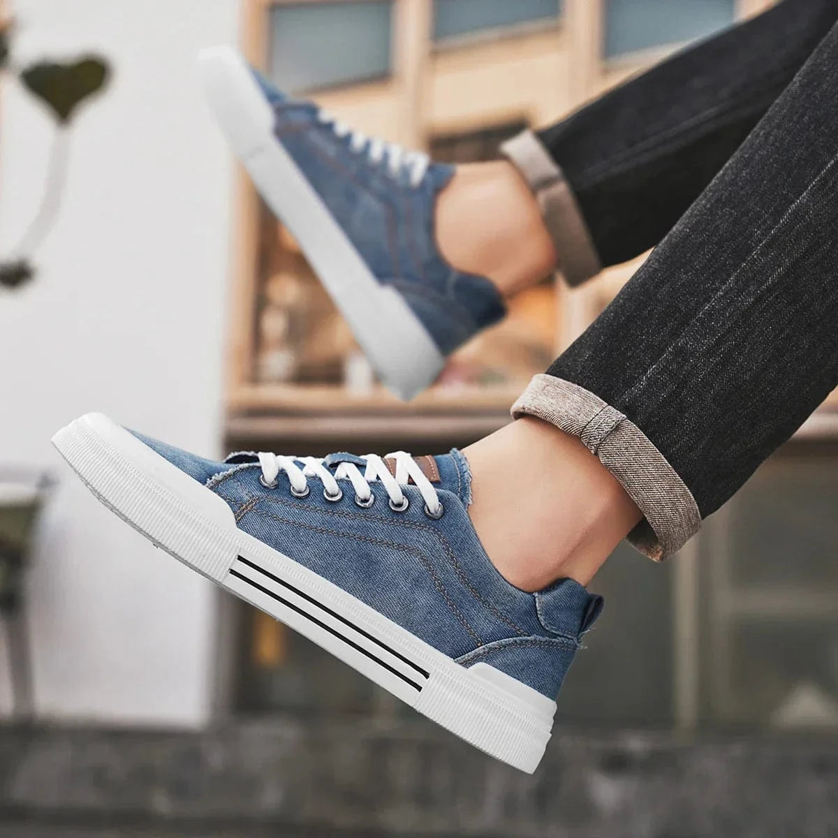 Adrian | Denim Sneakers Comfort