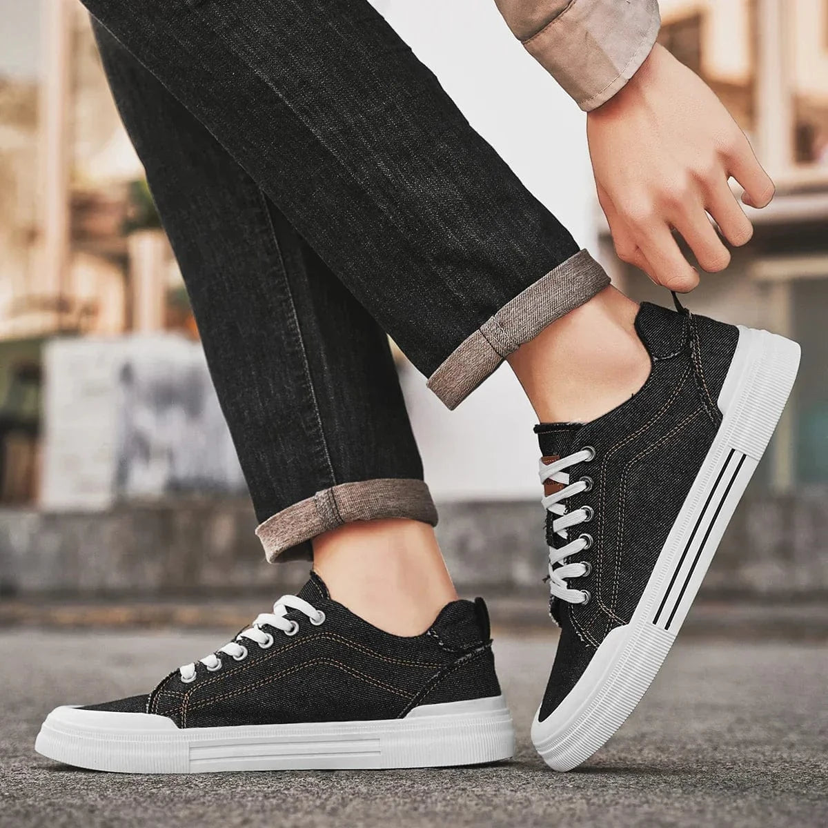 Adrian | Denim Sneakers Comfort