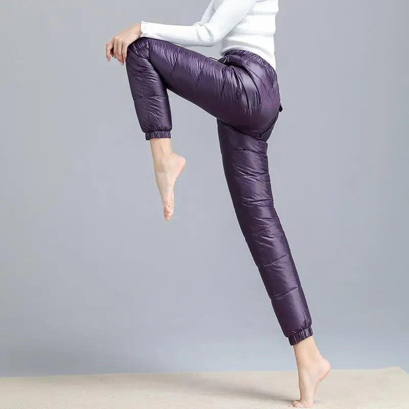 Daniela Women’s Winter Down Pants – Lightweight Insulated Shell for Cold Weather Comfort