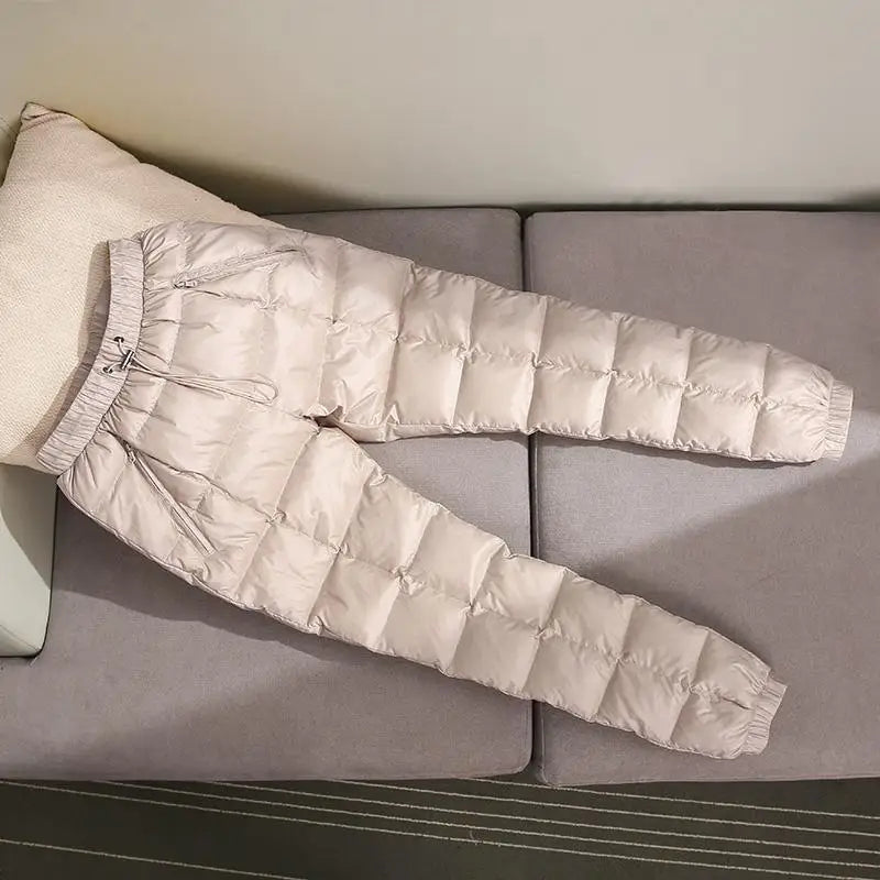 Daniela Women’s Winter Down Pants – Lightweight Insulated Shell for Cold Weather Comfort