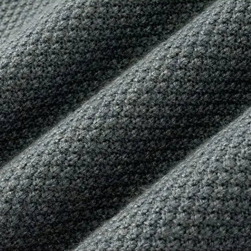 Finn Men’s Knit Sweater – Jacquard Knit Mock-Neck Pullover for Everyday Comfort