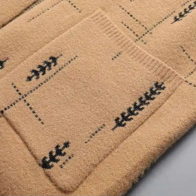 Cyril Men’s Knit Cardigan – Open-Front Design with Relaxed Fit