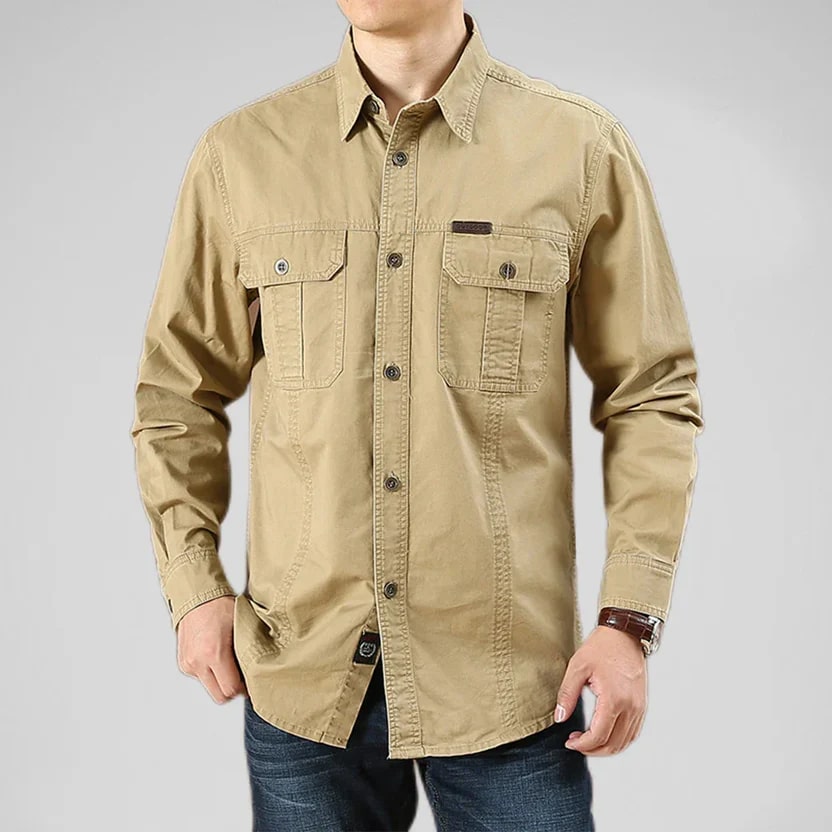 Boris Men’s Long Sleeve Shirt – Durable Cotton Shirt for Everyday Adventures