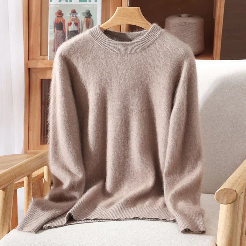Esma Women’s Cashmere Pullover – Luxurious Mink Blend