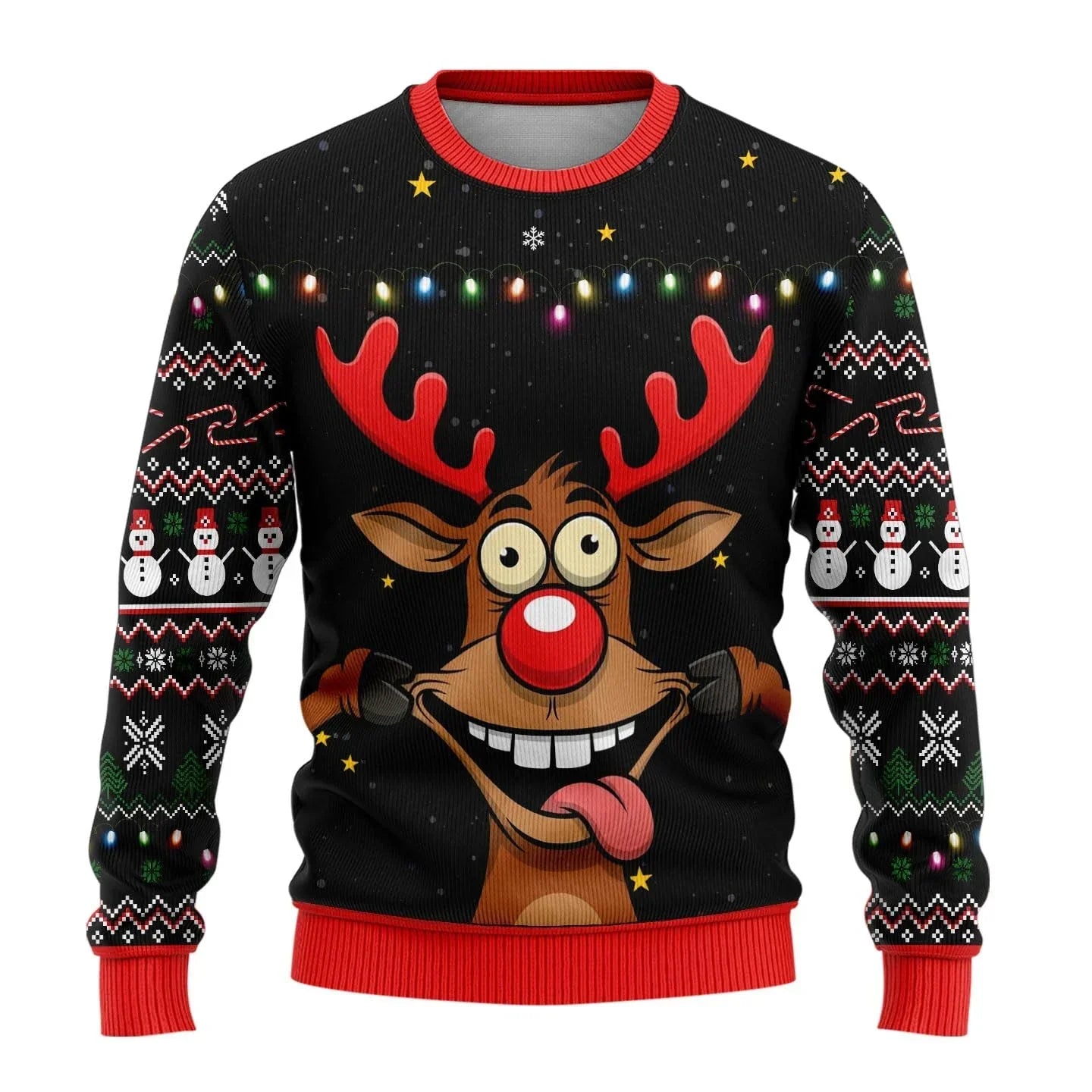 Noah | Men’s Snowman Print Christmas Sweater