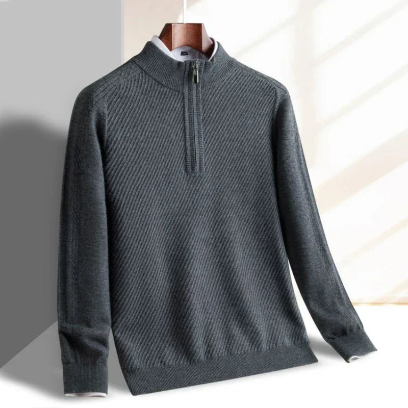 Guillaume Men’s Quarter-Zip Sweater – Soft Knit Pullover with Lightweight Layerable Comfort