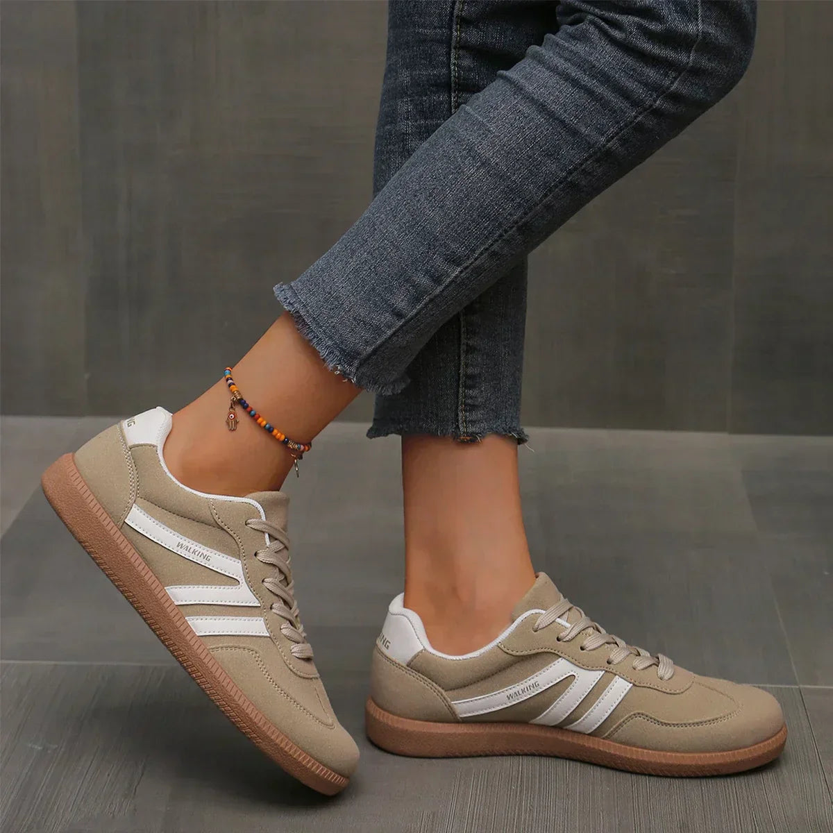 Alina | Women’s Casual Lace-Up Walking Sneakers