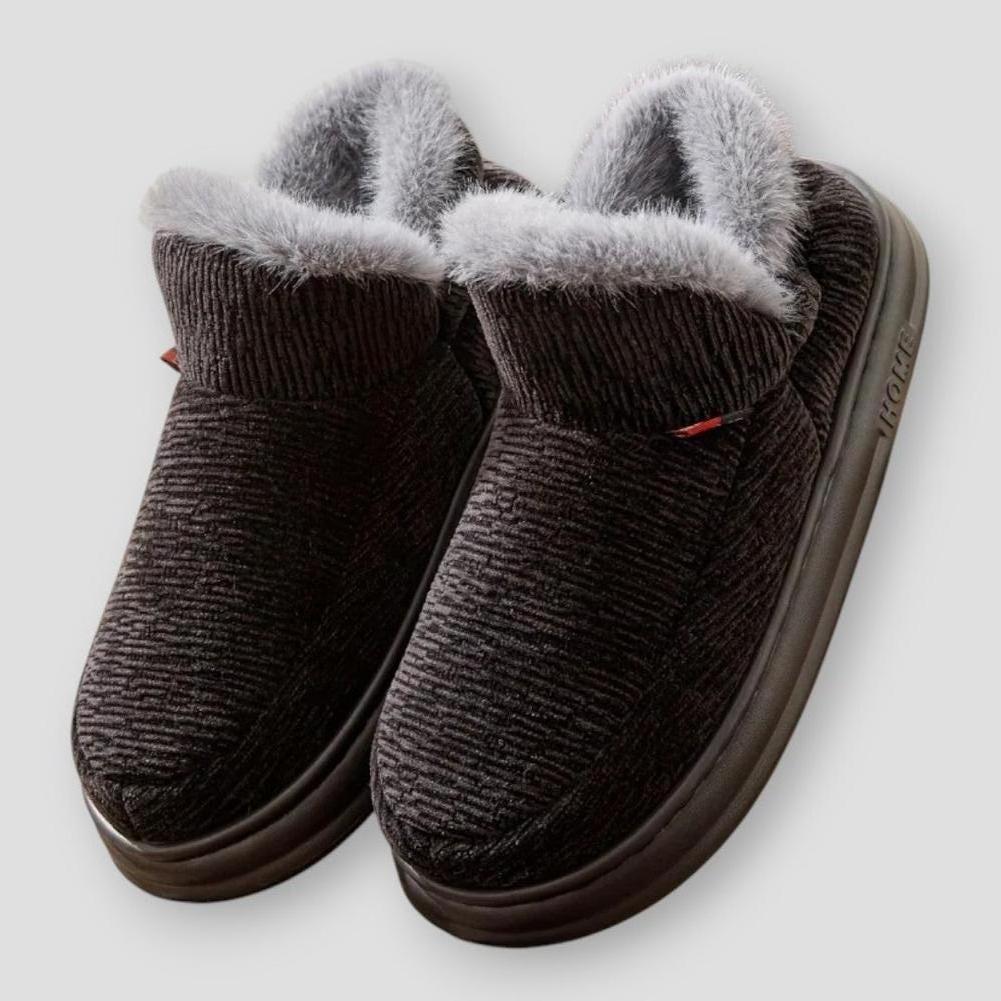 Laura Women's Slipper Boots – Plush Fleece High-Cuff Winter Boots
