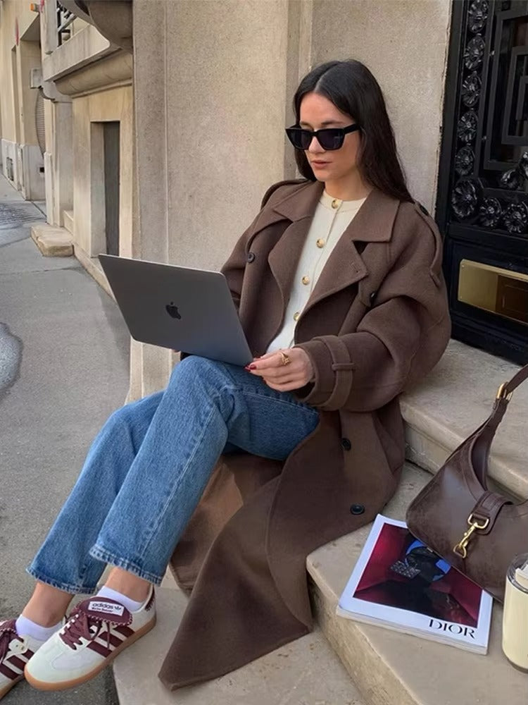 Thomas | Winter Long Trench Wool Coat