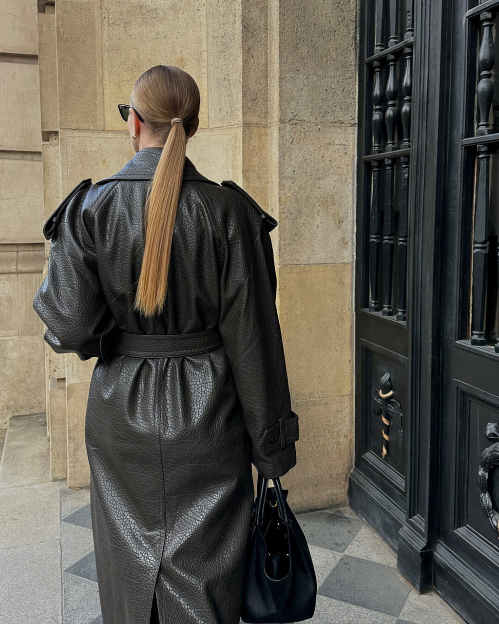 Anouk | Women’s Winter Long Trench Leather Coat