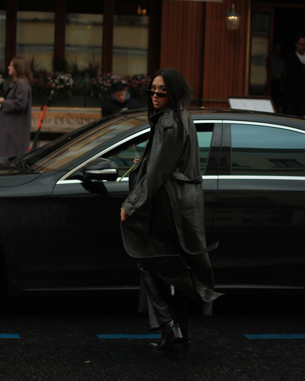 Anouk | Women’s Winter Long Trench Leather Coat