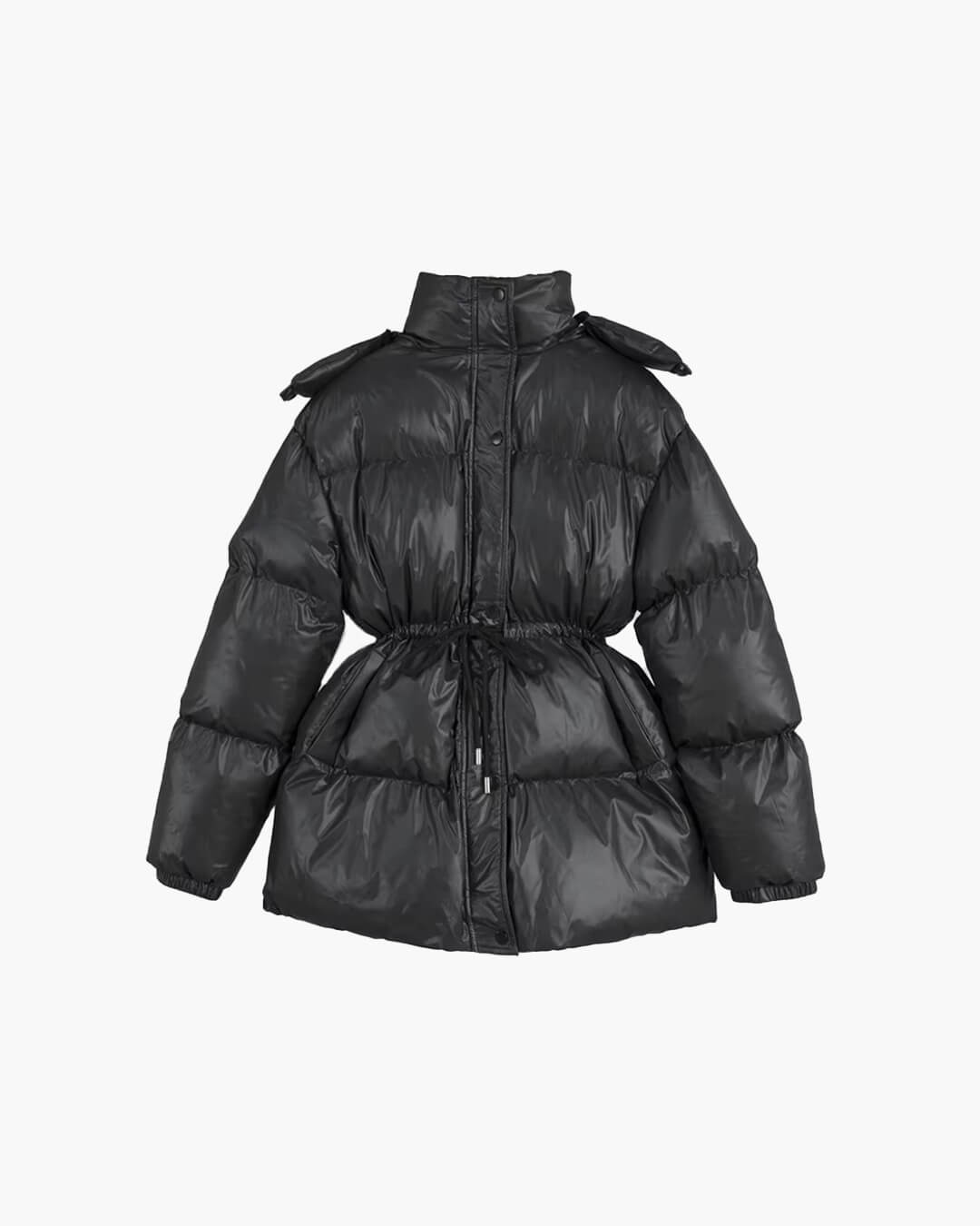 Rémi | Winter Drawstring Shiny Puffer Jacket
