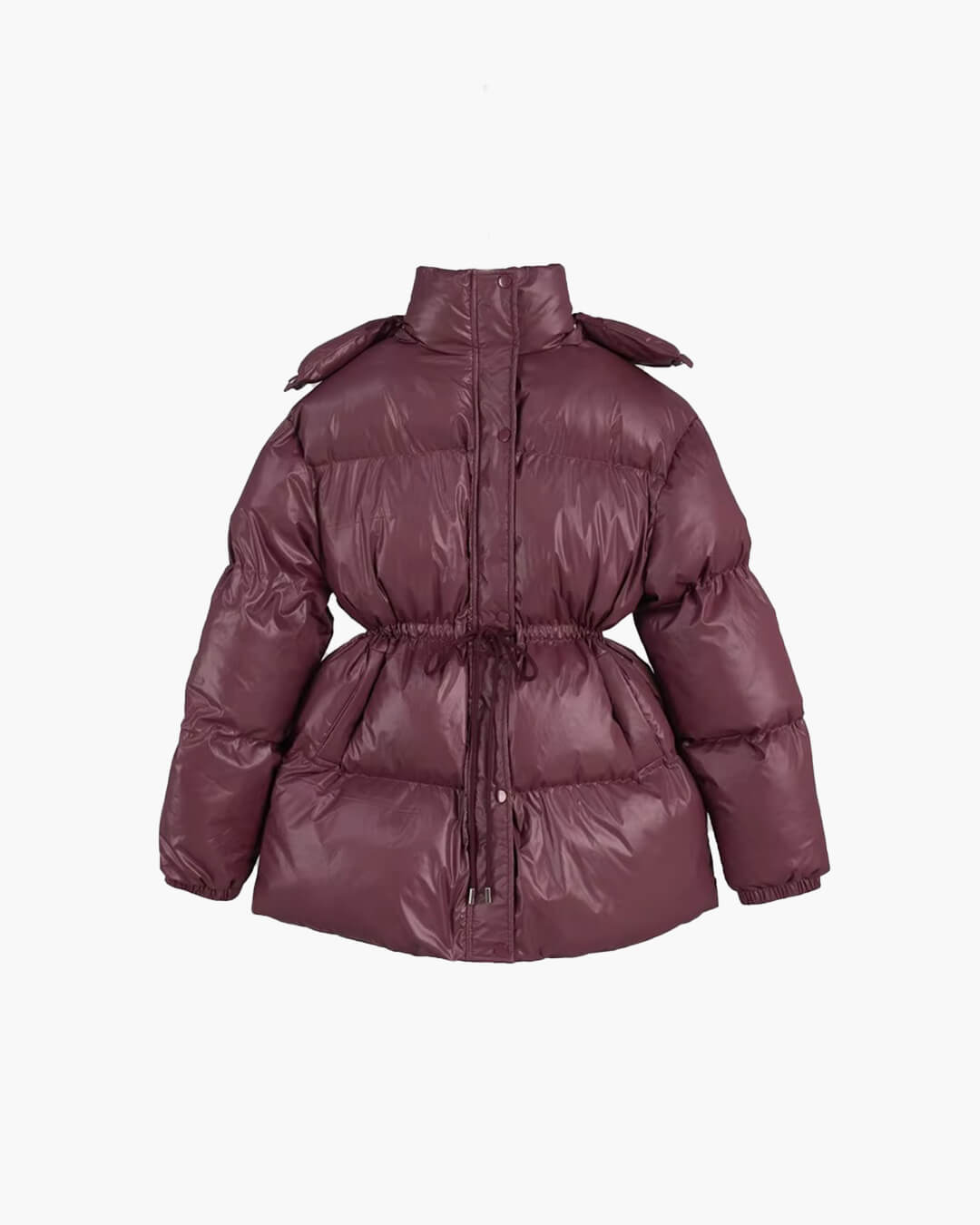 Rémi | Winter Drawstring Shiny Puffer Jacket