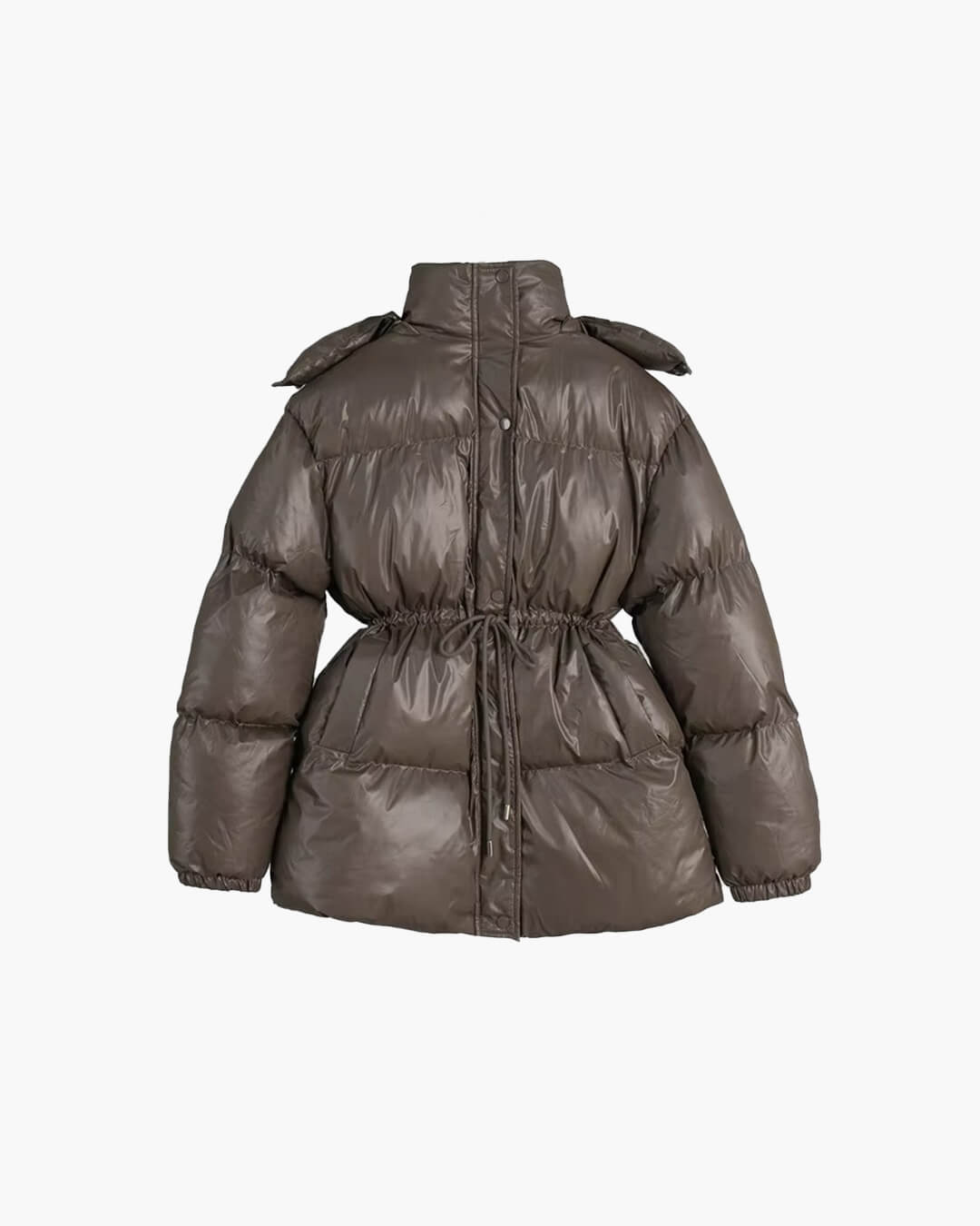 Rémi | Winter Drawstring Shiny Puffer Jacket