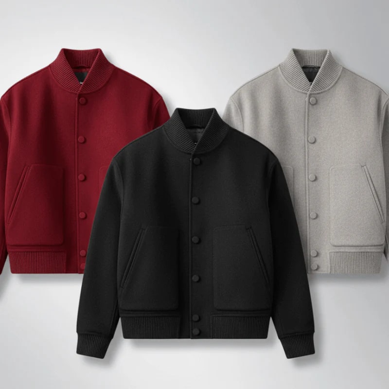 Dimitri Men's Wool Jacket – Structured Lightweight Jacket with Sharp Minimal Silhouette