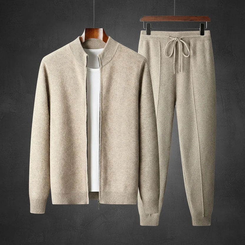 Julien Men’s Tracksuit – Soft Full-Zip Jacket & Tailored Lounge Pants