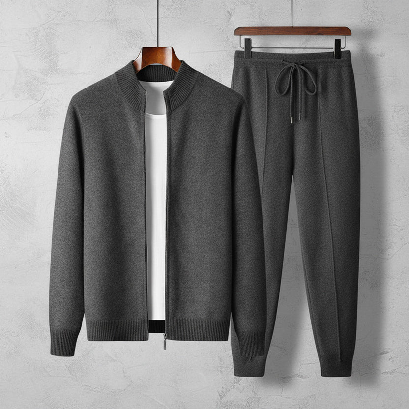 Julien Men’s Tracksuit – Soft Full-Zip Jacket & Tailored Lounge Pants