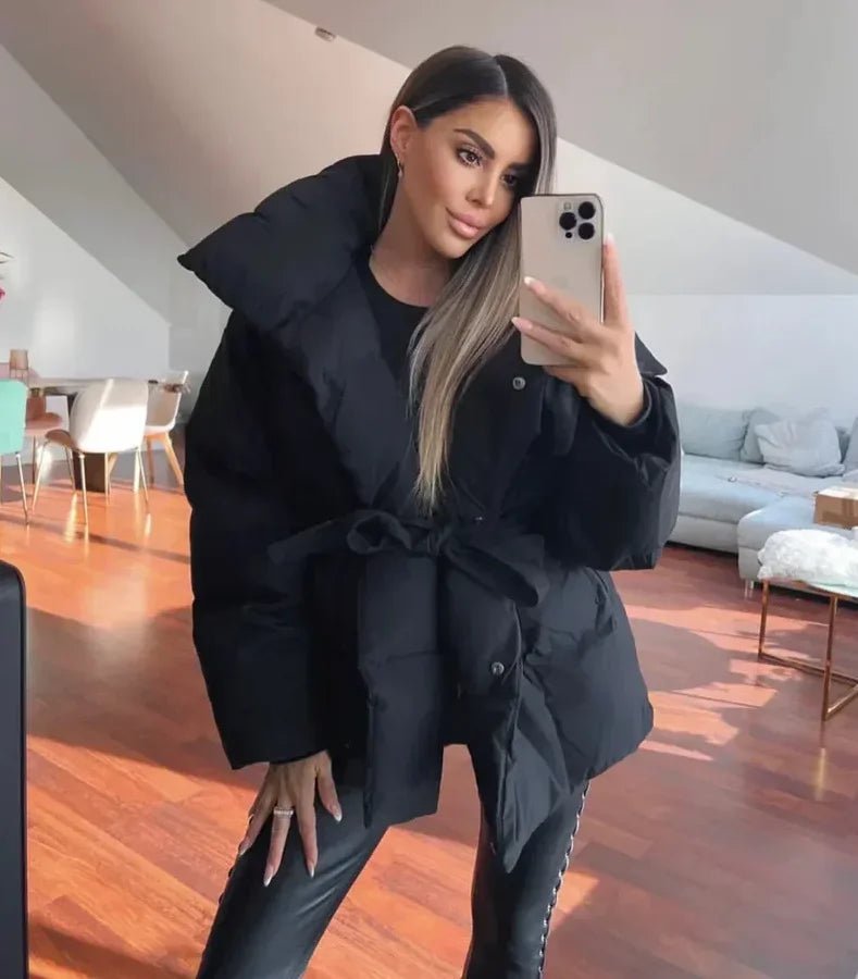 Daria | Winter Belted Puffer Coat For Women
