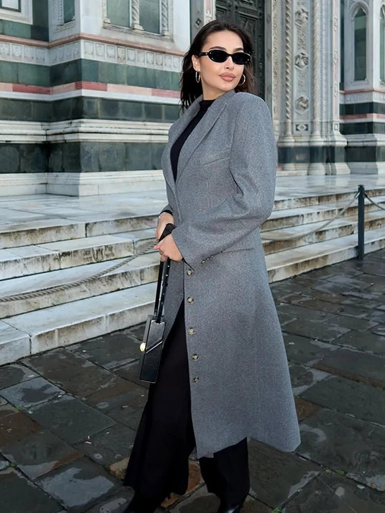 Nicolò | Winter Long Button Wool Coat