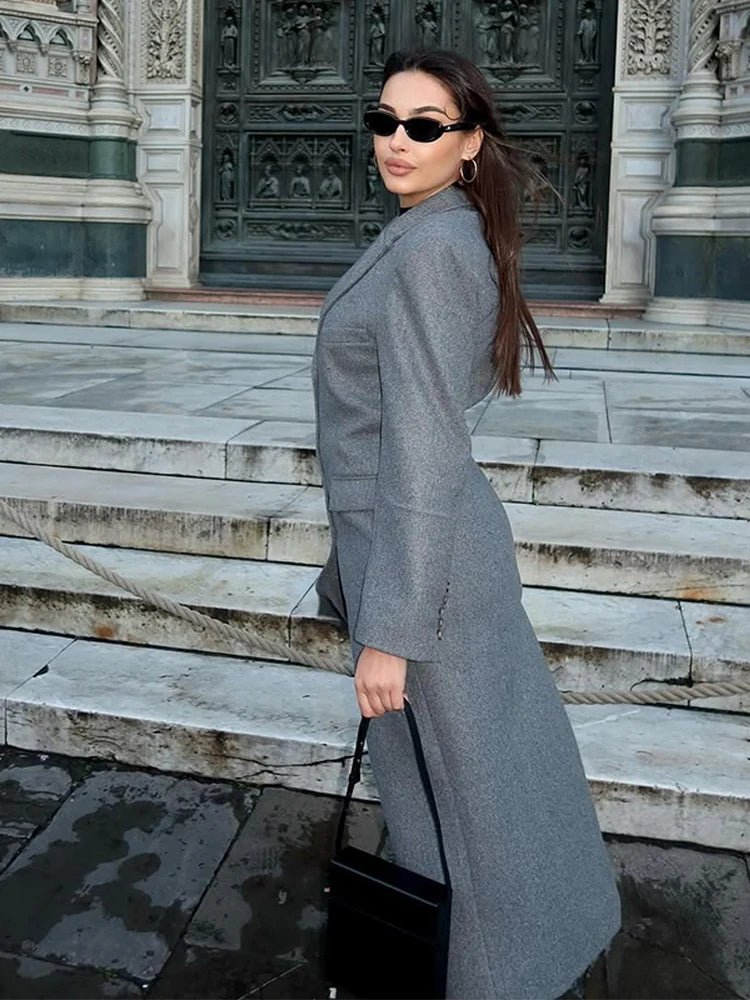 Nicolò | Winter Long Button Wool Coat