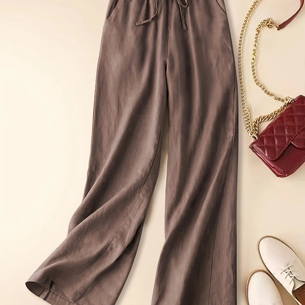 Enzo – Wide-Leg Drawstring Trousers