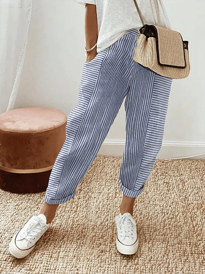Berk – Striped Relaxed Trouser