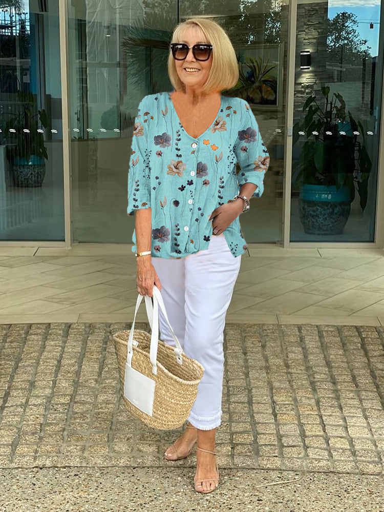 Vincent | Elegant Floral Top