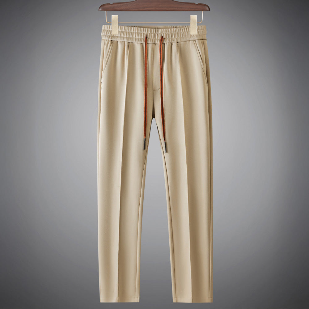 Baran Men’s Lounge Set – Cotton-Silk Crewneck Sweatshirt & Straight-Leg Pants