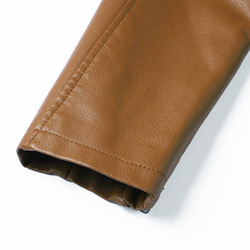 Antoine Men’s Leather Jacket – Structured Zip-Up Moto Jacket with Multiple Pockets