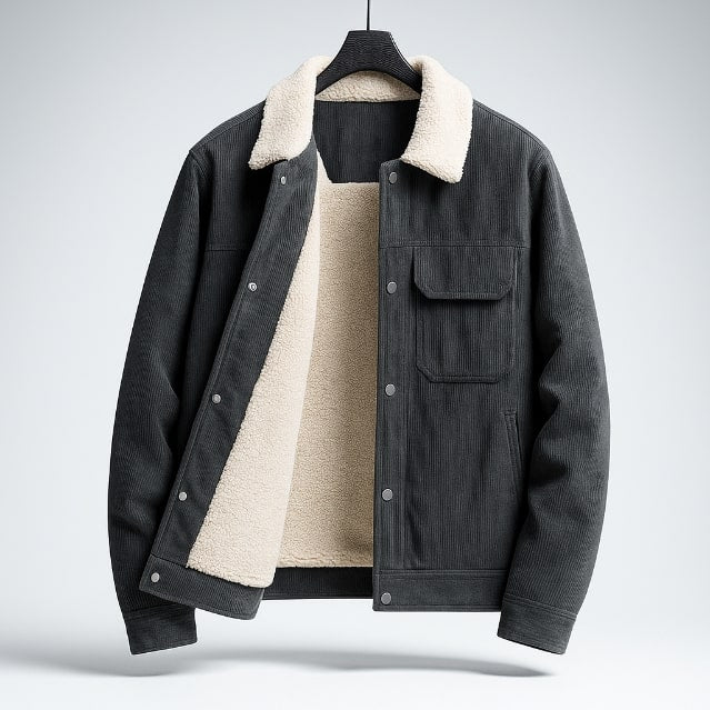 Nicolò Men’s Corduroy Fleece Jacket
