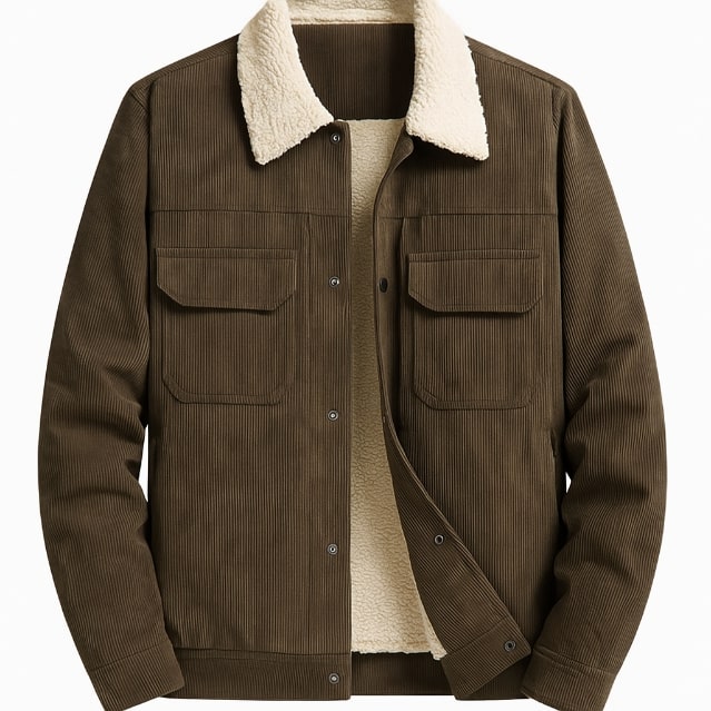 Nicolò Men’s Corduroy Fleece Jacket