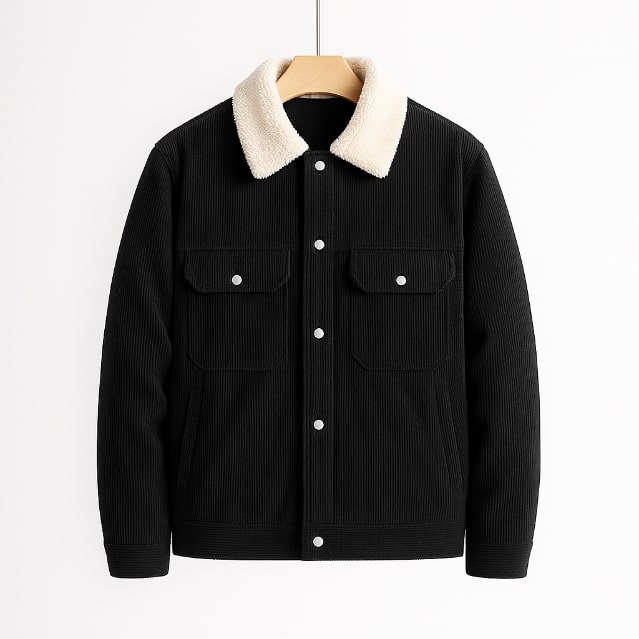 Nicolò Men’s Corduroy Fleece Jacket