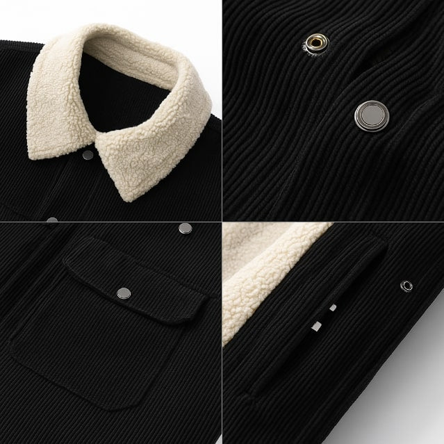 Nicolò Men’s Corduroy Fleece Jacket