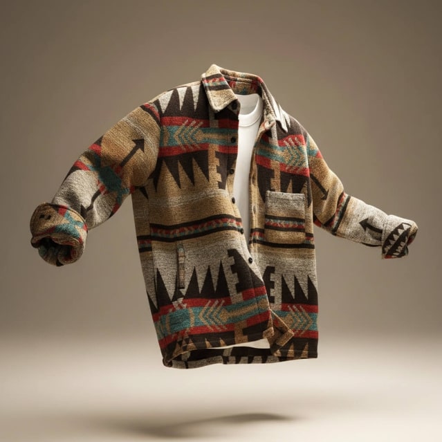 Diego Men’s Shirt Jacket – Premium Wool Blend Outerwear with Relaxed Fit Warmth