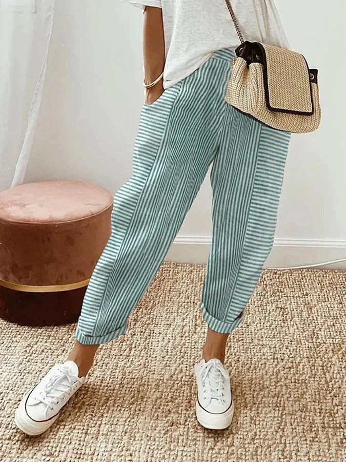 Berk – Striped Relaxed Trouser