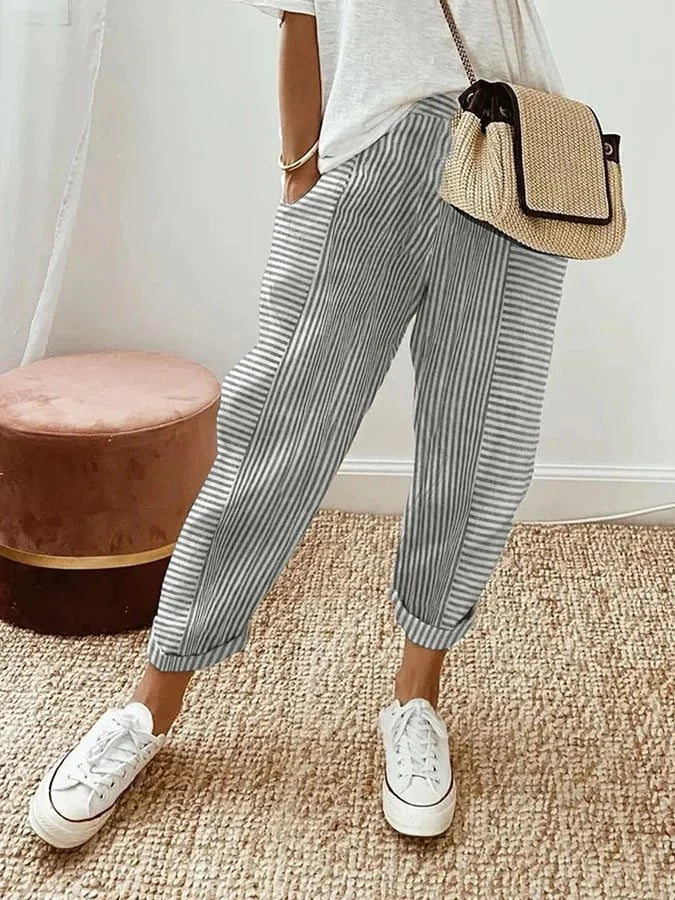 Berk – Striped Relaxed Trouser