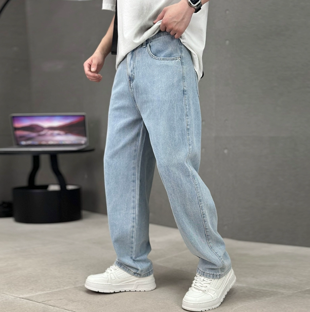 Karim | Men’s Spring Loose-Fit Straight Denim Jeans