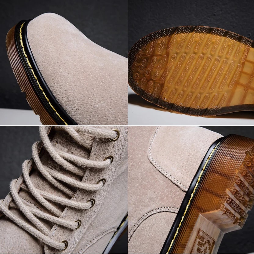 Miles Men’s Suede Boots – Lace-Up Suede with Cushioned Insole & Durable Outsole