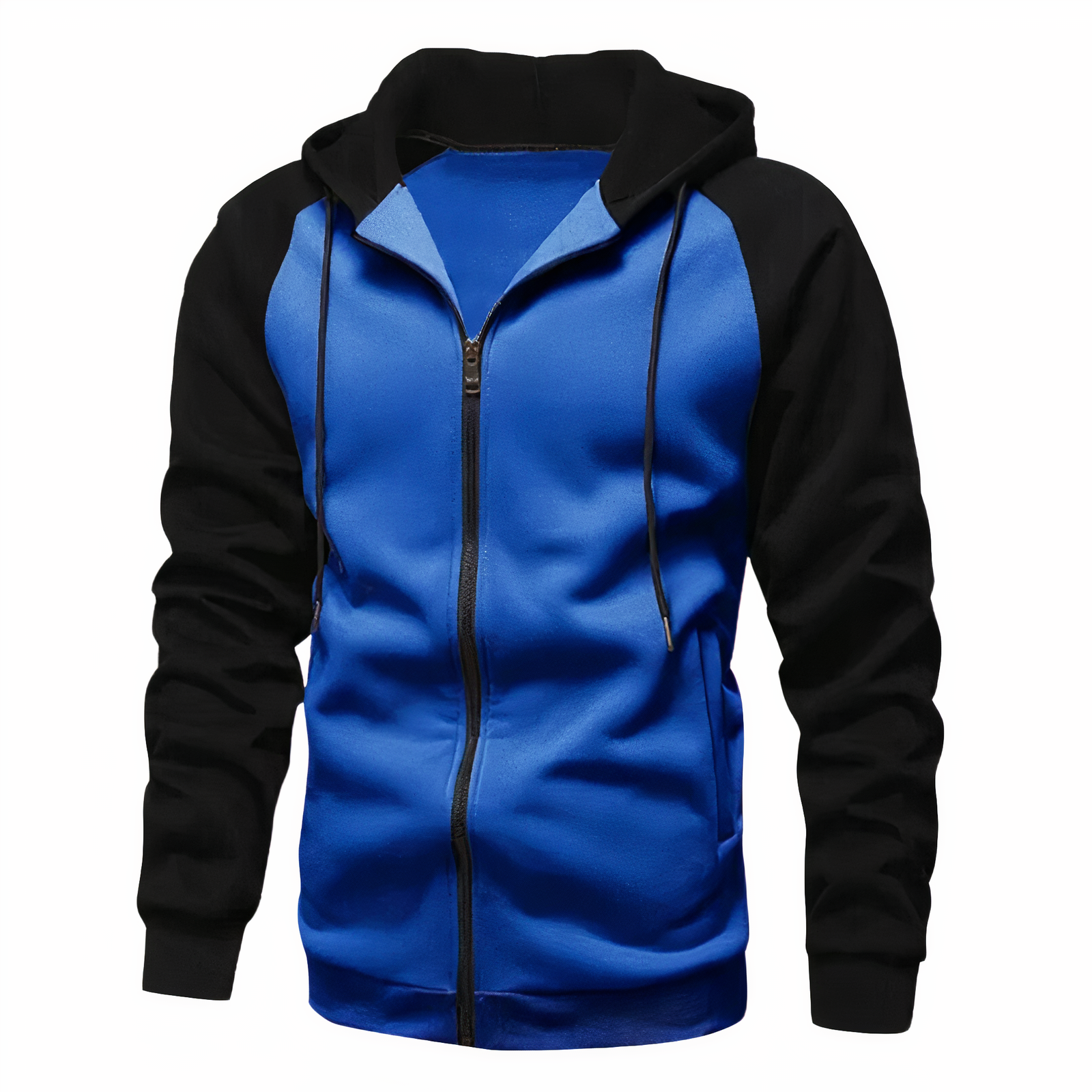 Can | Men’s Casual Zip-Up Two-Tone Hoodie
