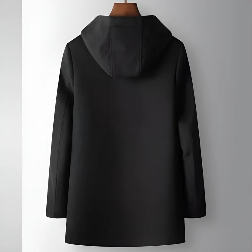 Diego Men’s Down Coat – Insulated Merino Wool Hooded Mid-Thigh Winter Jacket