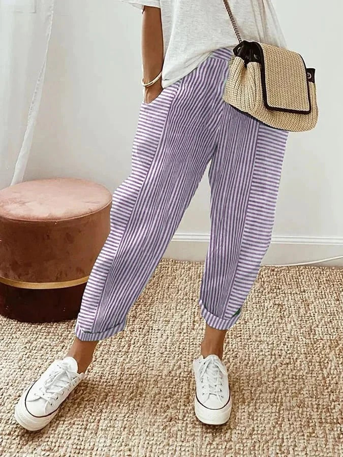 Berk – Striped Relaxed Trouser