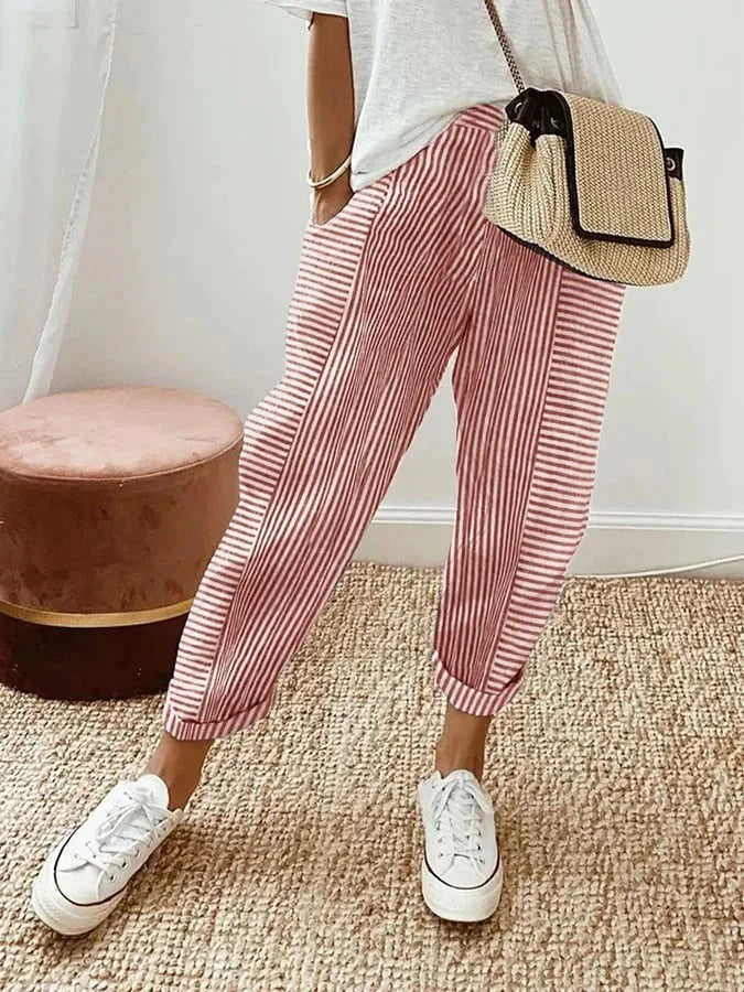 Berk – Striped Relaxed Trouser