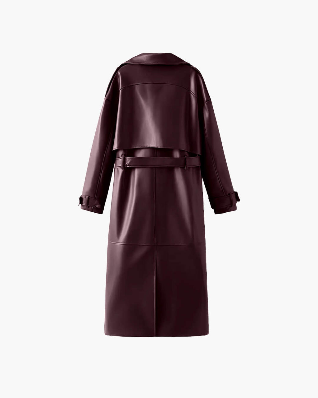 Oksana | Women’s Winter Leather Maxi Trench Coat