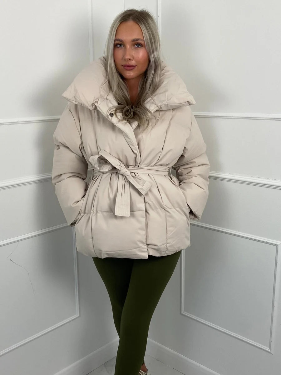 Daria | Winter Belted Puffer Coat For Women