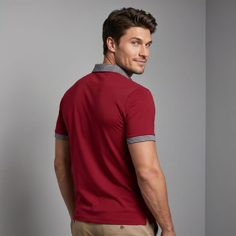 Lorenzo Performance Stretch Golf Polo Shirt – Moisture-Wicking Breathable Athletic Casual Top