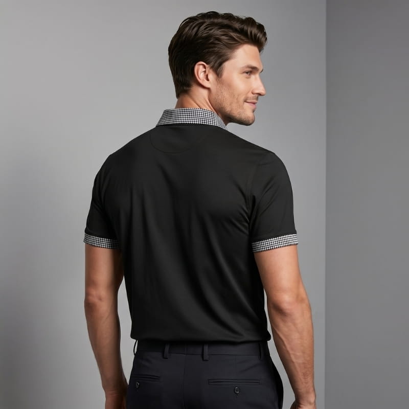 Lorenzo Performance Stretch Golf Polo Shirt – Moisture-Wicking Breathable Athletic Casual Top