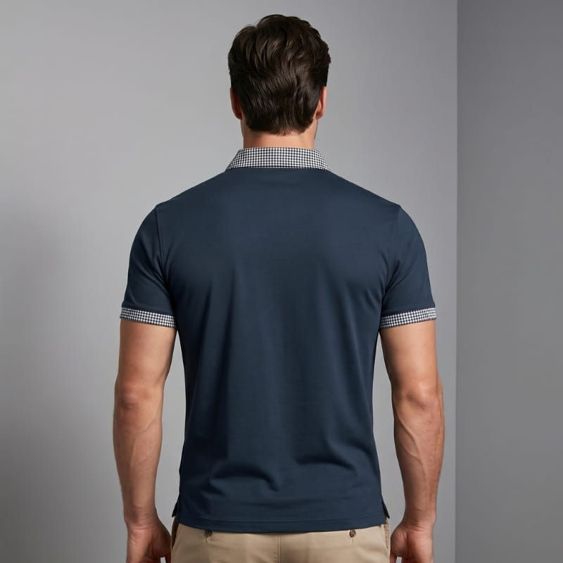 Lorenzo Performance Stretch Golf Polo Shirt – Moisture-Wicking Breathable Athletic Casual Top