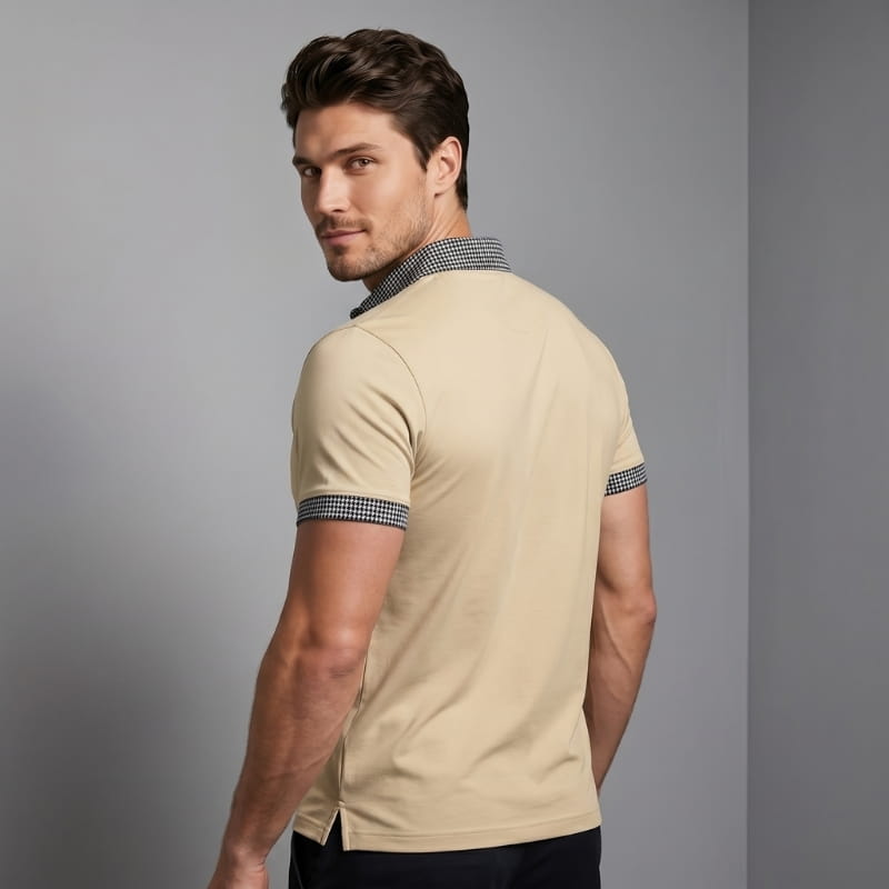 Lorenzo Performance Stretch Golf Polo Shirt – Moisture-Wicking Breathable Athletic Casual Top