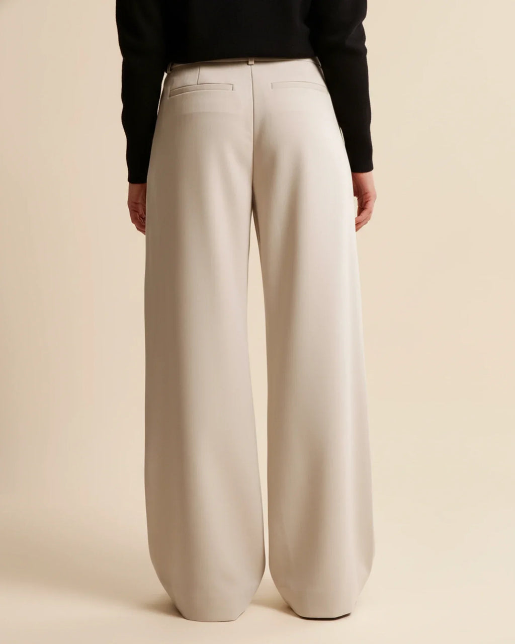 Cyril | High Waist Pleated Leg Trousers with Tailored Fit