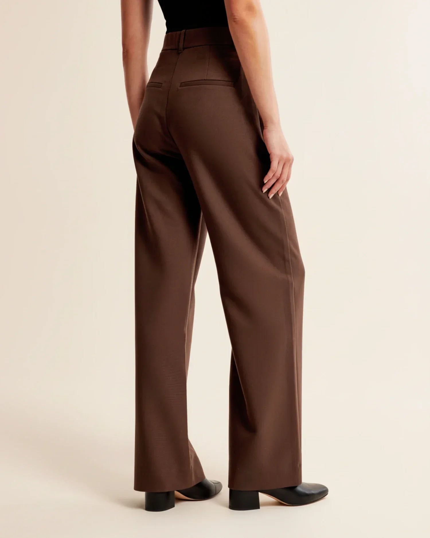 Cyril | High Waist Pleated Leg Trousers with Tailored Fit